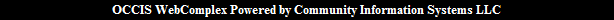OCCIS WebComplex Powered by Community Information Systems LLC