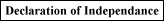 Declaration of Independance