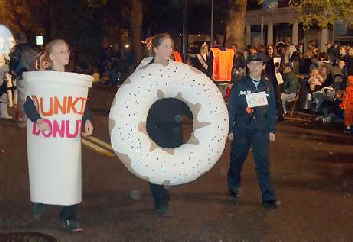 donut, coffee & cop