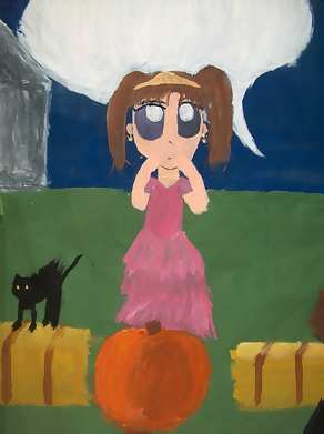 cat girl pumpkin