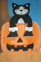 Cat in Pumpkin