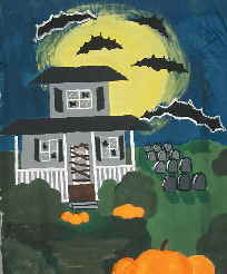 Pumpkins Bats house