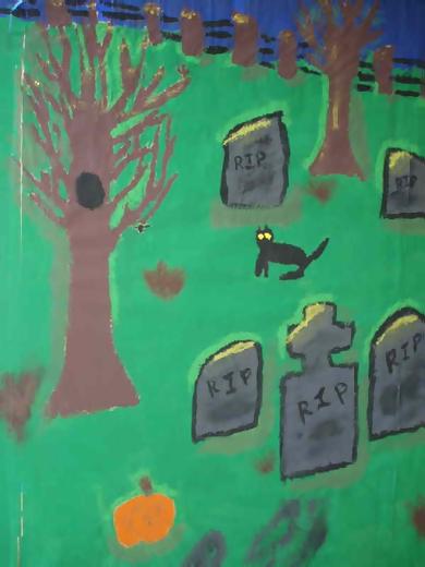 Kitty on Graveyard