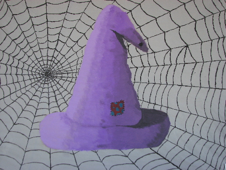 witch's hat at Toms River Halloween parade Window Art