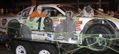 decorated racing car