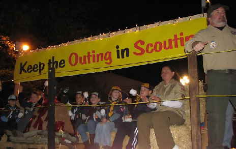 scouts and campfire
